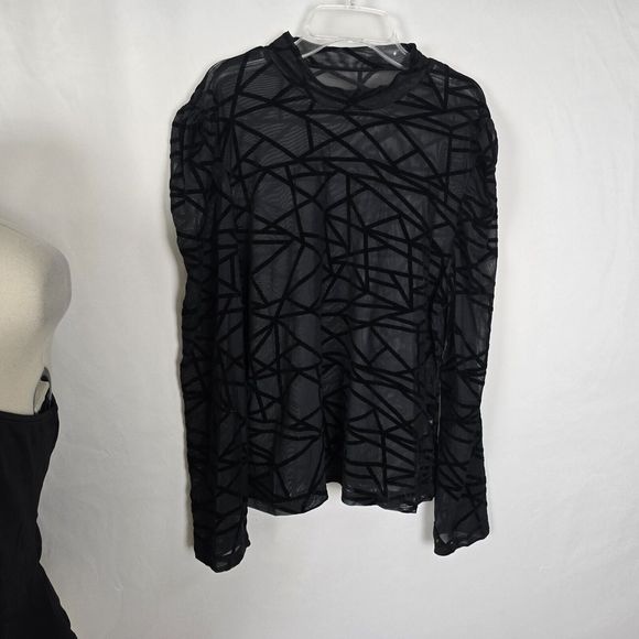 Shein Tops Women's 3XL Black Stretch Long Sleeve 3 Blouse Bundle Deal - Picture 4 of 11